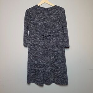 Topshop Maternity Mottled Dark Gray Long 3/4 Sleeve Maternity Dress Size 8